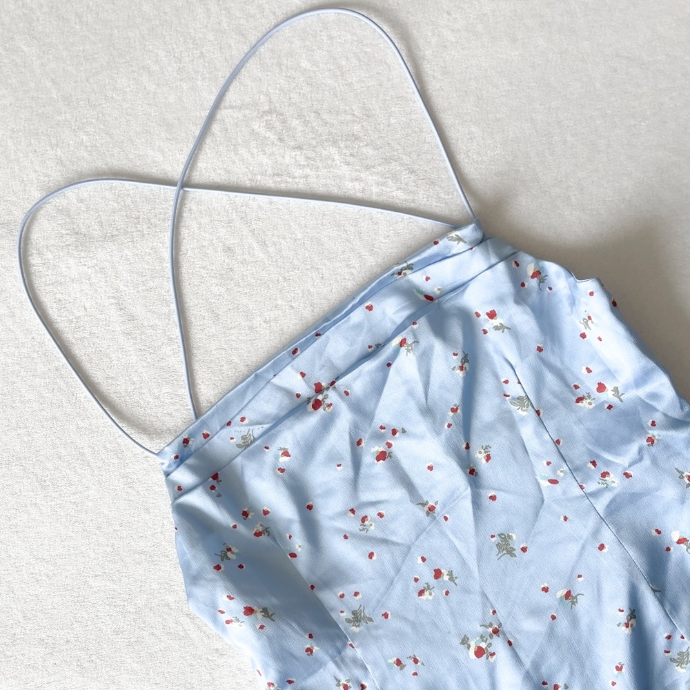 REVOLVE Tiger Mist Blue Floral Dress - Picture 7 of 13